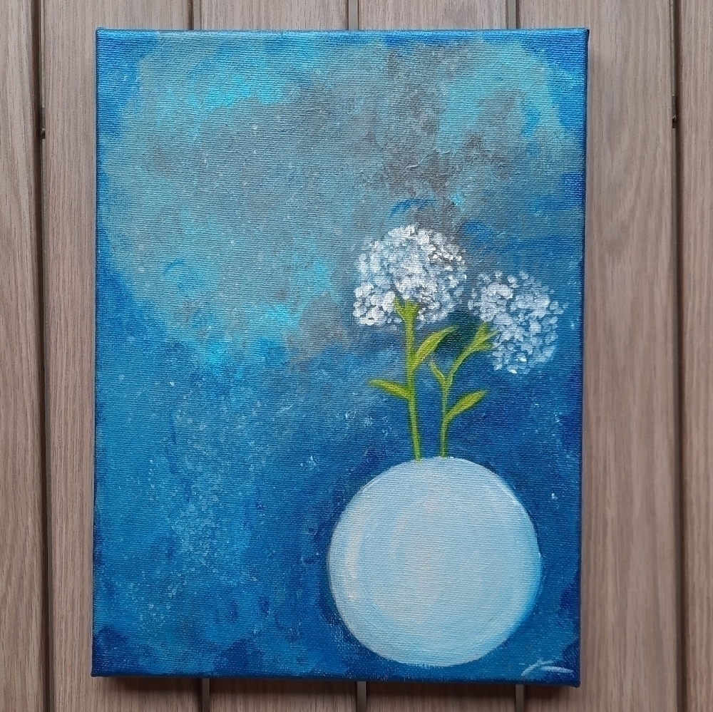 "Forgotten Gratitude" 9x12 Acrylic Canvas Painting